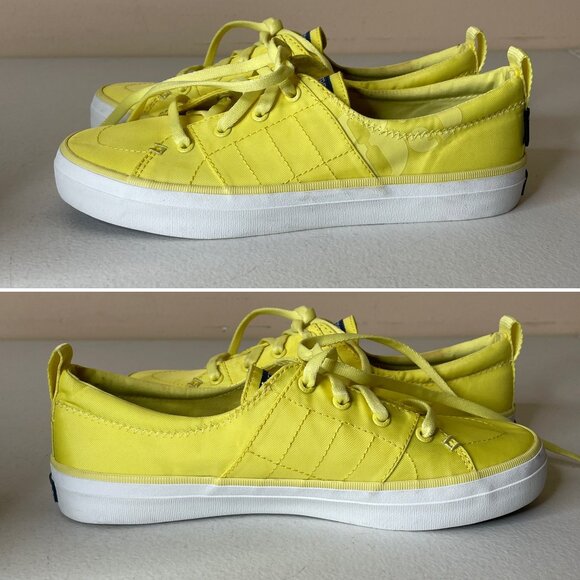 Sperry Yellow Bionic Sneakers Sample Shoes Size 7 - Picture 4 of 15